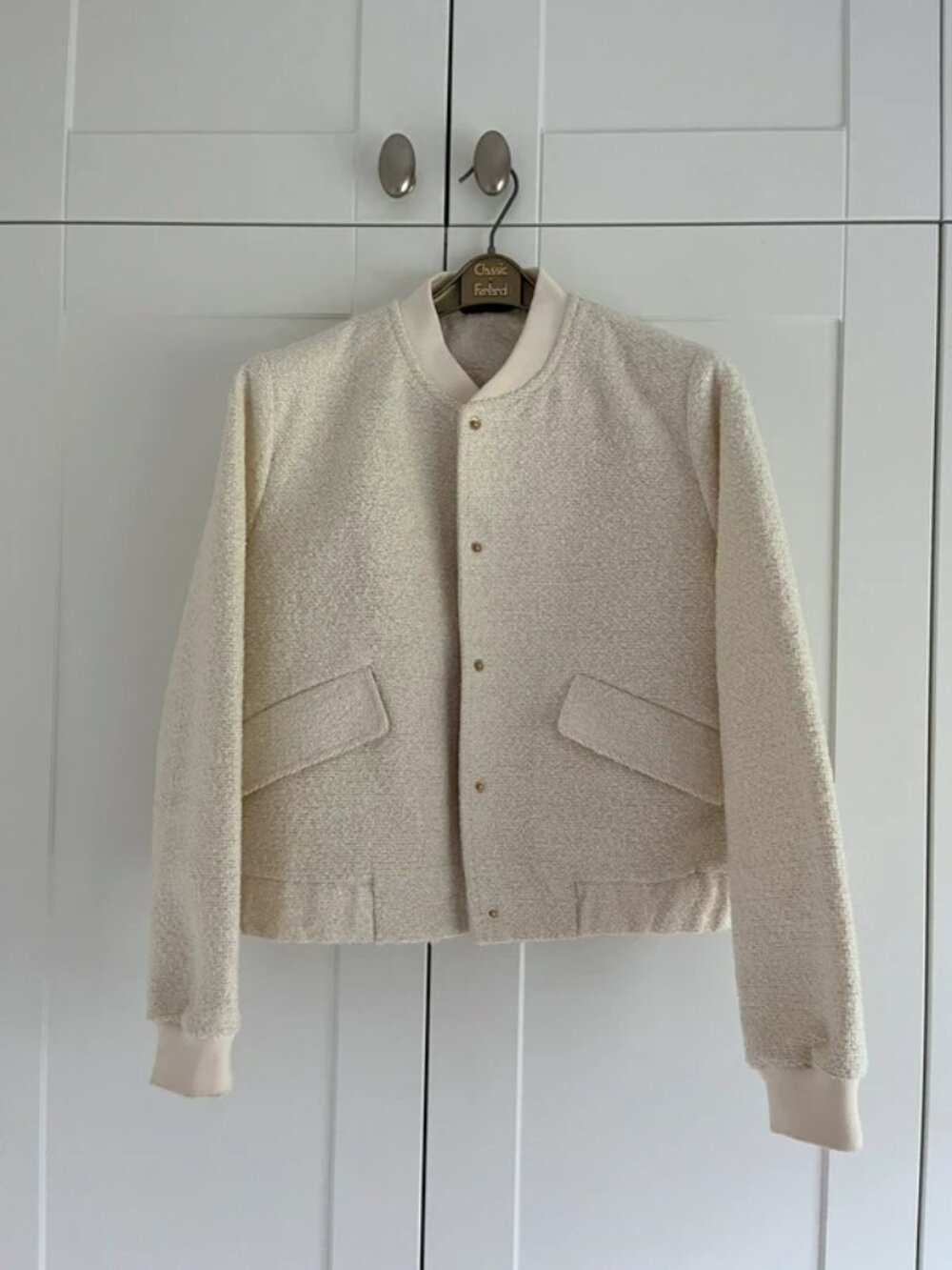 F&F cream bomber jacket